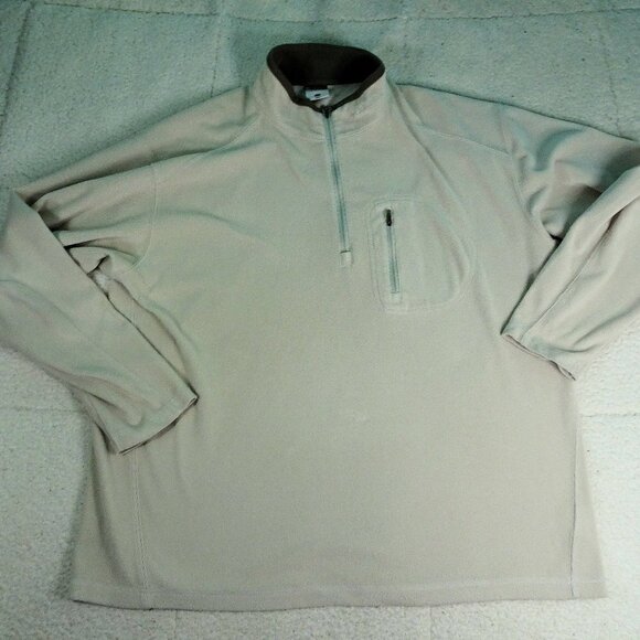 Columbia XCQ Beige Qtr Zip Pullover X-Large - Picture 1 of 5